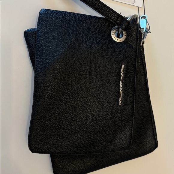 NWT French Connection Lara pebble double slim pouches wristlet - Picture 2 of 11